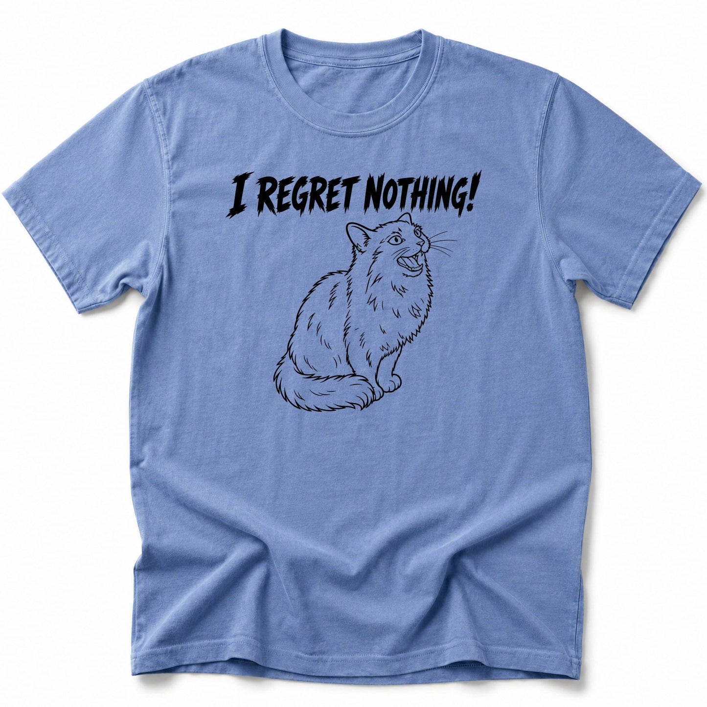 No Regrets T-Shirt Blue Jean / S 25273961745383517000 T-Shirt