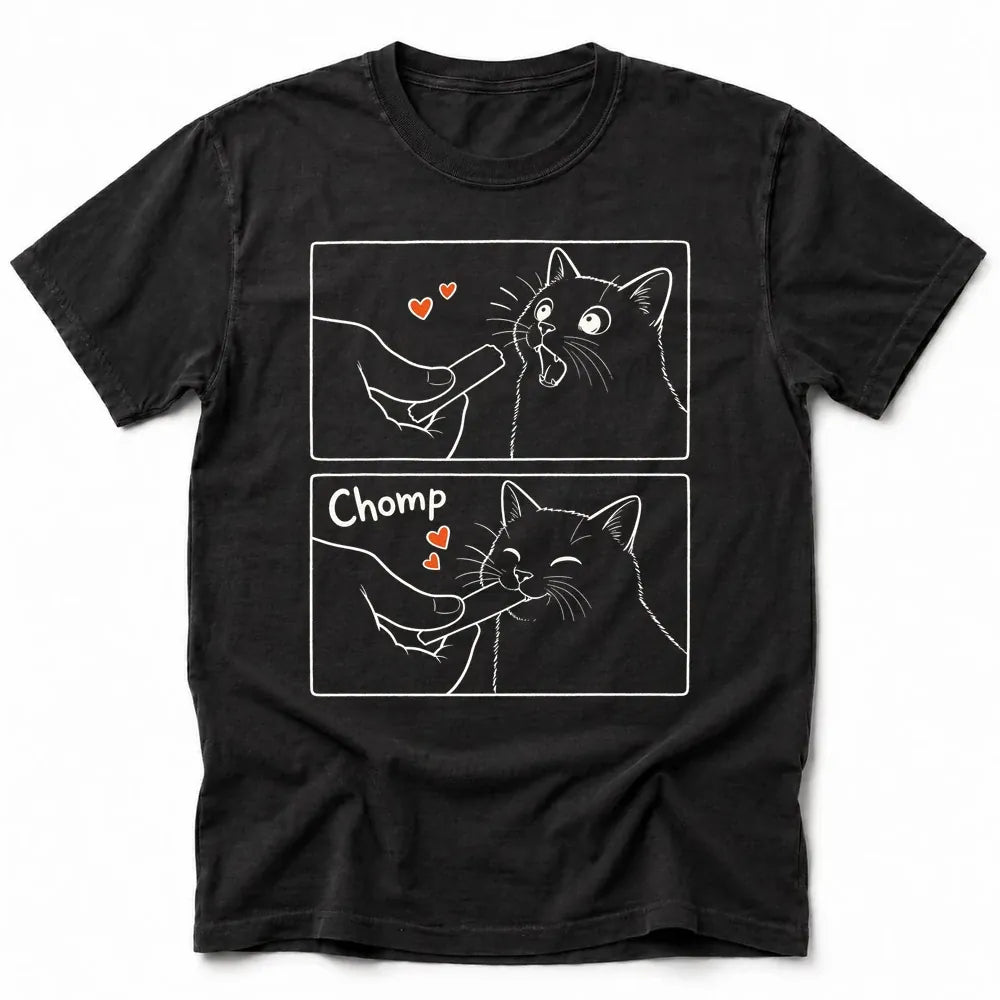 No Thoughts Just Chomp T-Shirt Black / S 17371991532415289050 T-Shirt