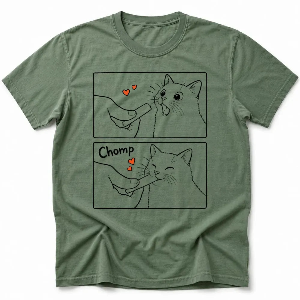 No Thoughts Just Chomp T-Shirt Moss / S 15363465484296010150 T-Shirt