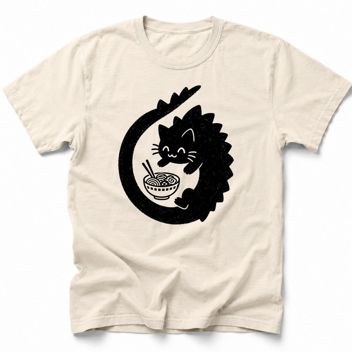 Noodle Cat T-Shirt Ivory / S 85640318633651484759 T-Shirt