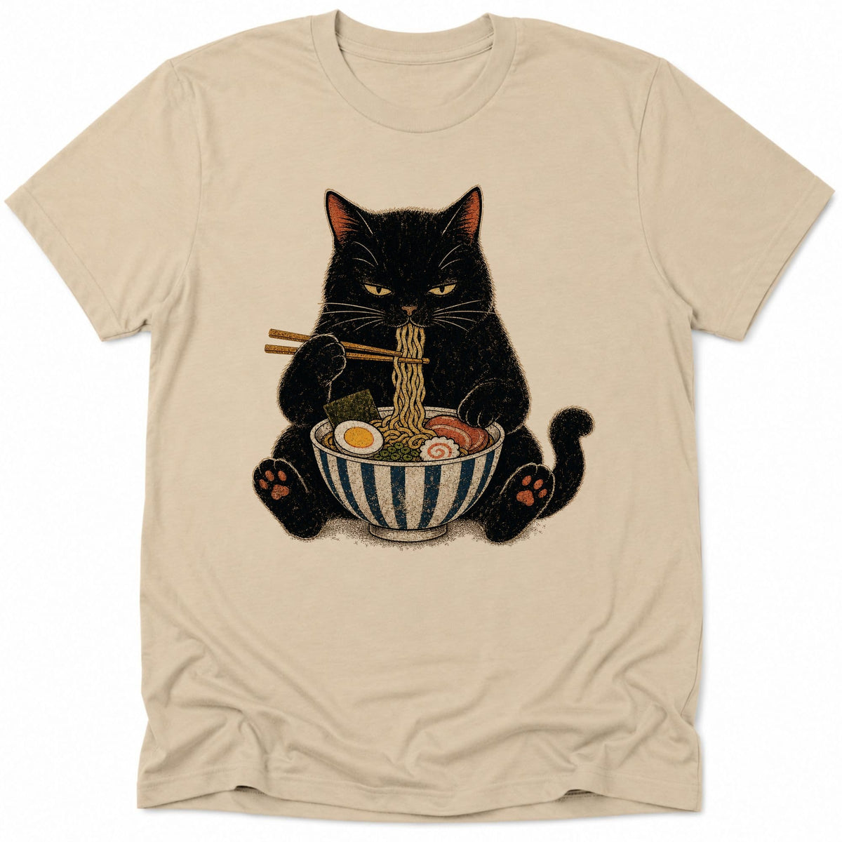 Noodle Nyan Everyday Softstyle Tee Sand / M 28624330919255979828 T-Shirt