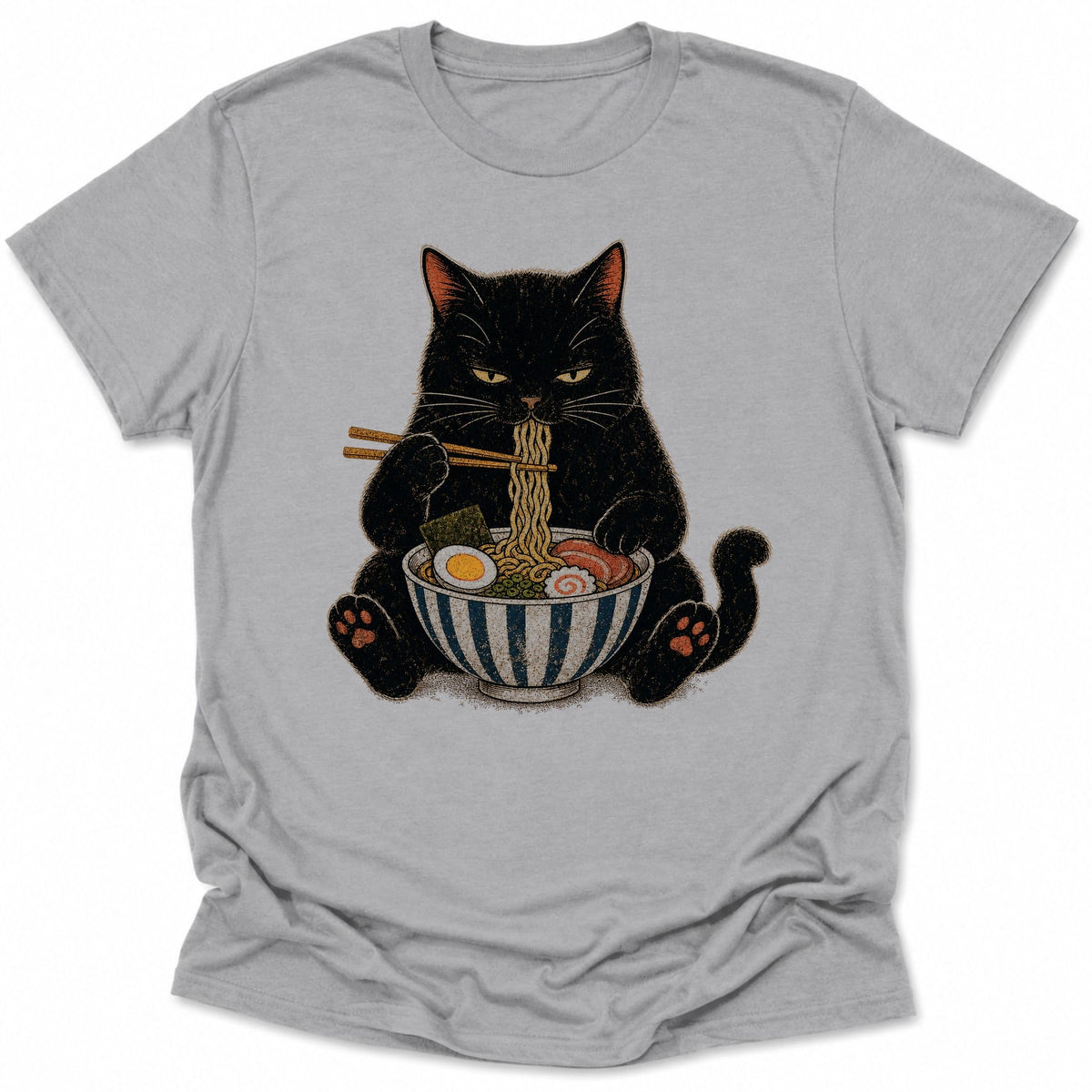 Noodle Nyan Everyday Softstyle Tee Sport Grey / M 18997644363060103073 T-Shirt
