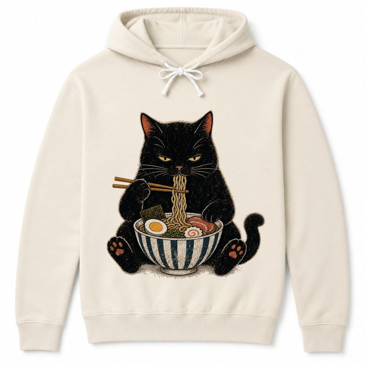 Noodle Nyan Hoodie Ivory / S 29773112216183023046 Hoodie