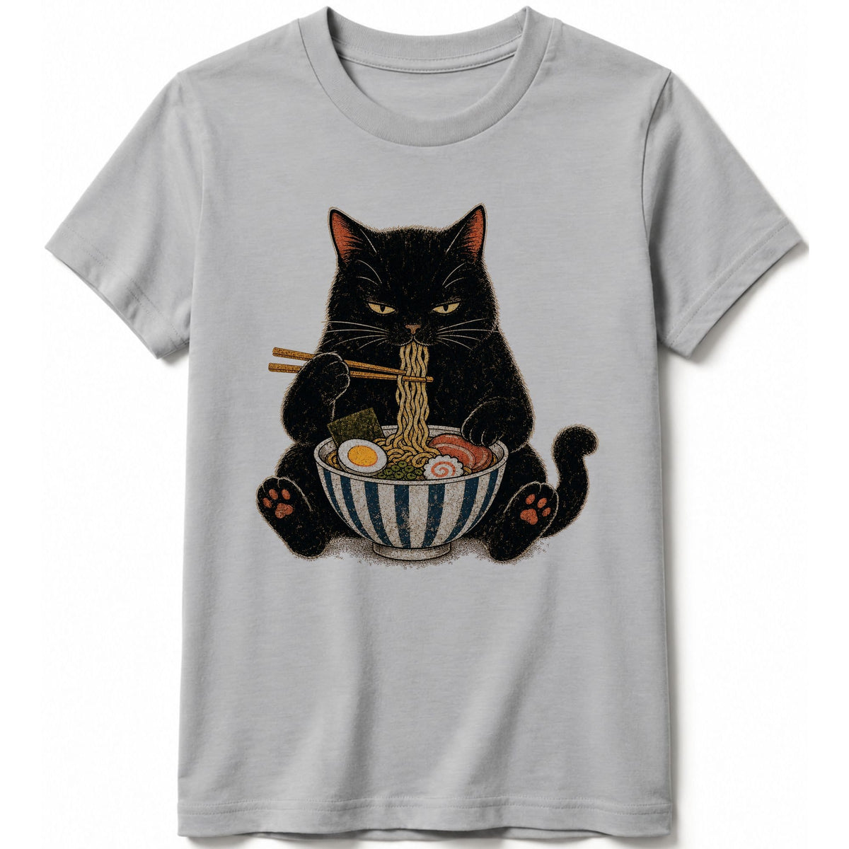 Noodle Nyan Kids Tee Athletic Heather / S 21530526281261356660 Kids clothes