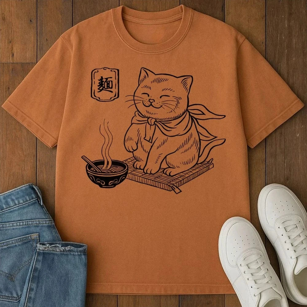 Noodle Purrfection T-Shirt Yam / S 27699541989604221896 T-Shirt