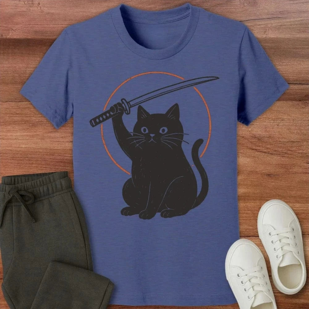 Not A Lucky Cat Kids T-Shirt Heather Navy / S 20671631162886013409 Kids clothes