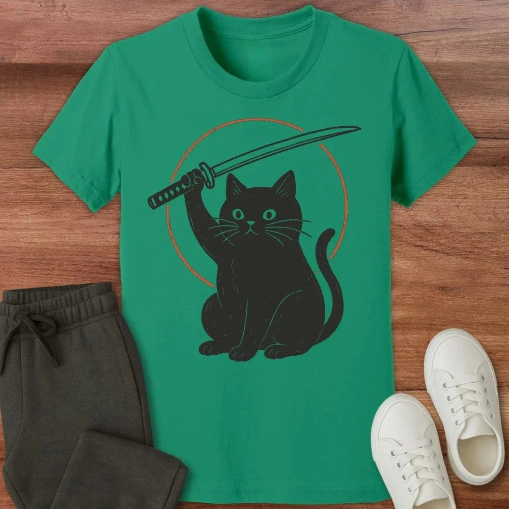 Not A Lucky Cat Kids T-Shirt Kelly / S 57898493980304759638 Kids clothes