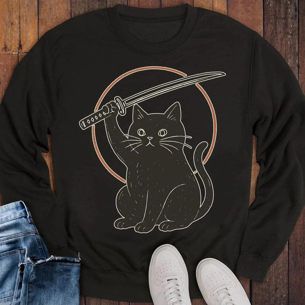 Not A Lucky Cat Sweatshirt Black / S 27472743755309437819 Sweatshirt