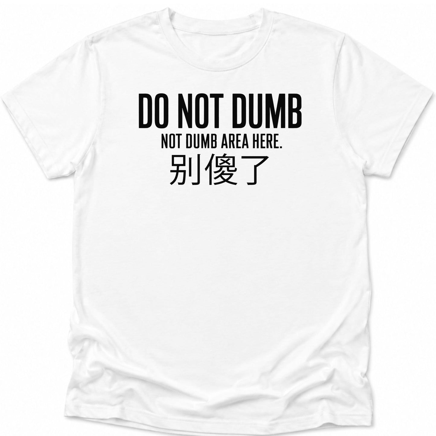 Not Dumb Everyday Softstyle Tee White / S 14136625967718868268 T-Shirt
