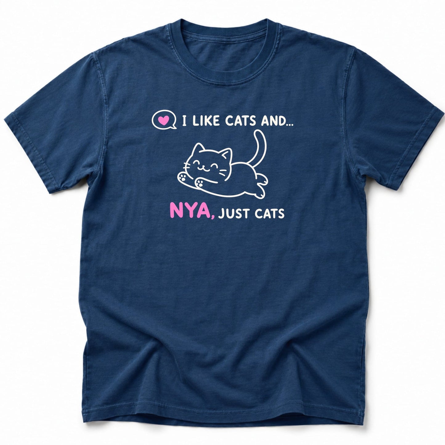 Nya Just Cats T-Shirt Navy / S 30065690159498211565 T-Shirt