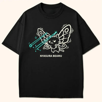 Nyasura Beamu T-Shirt Black / S 28404529098092351521 T-Shirt