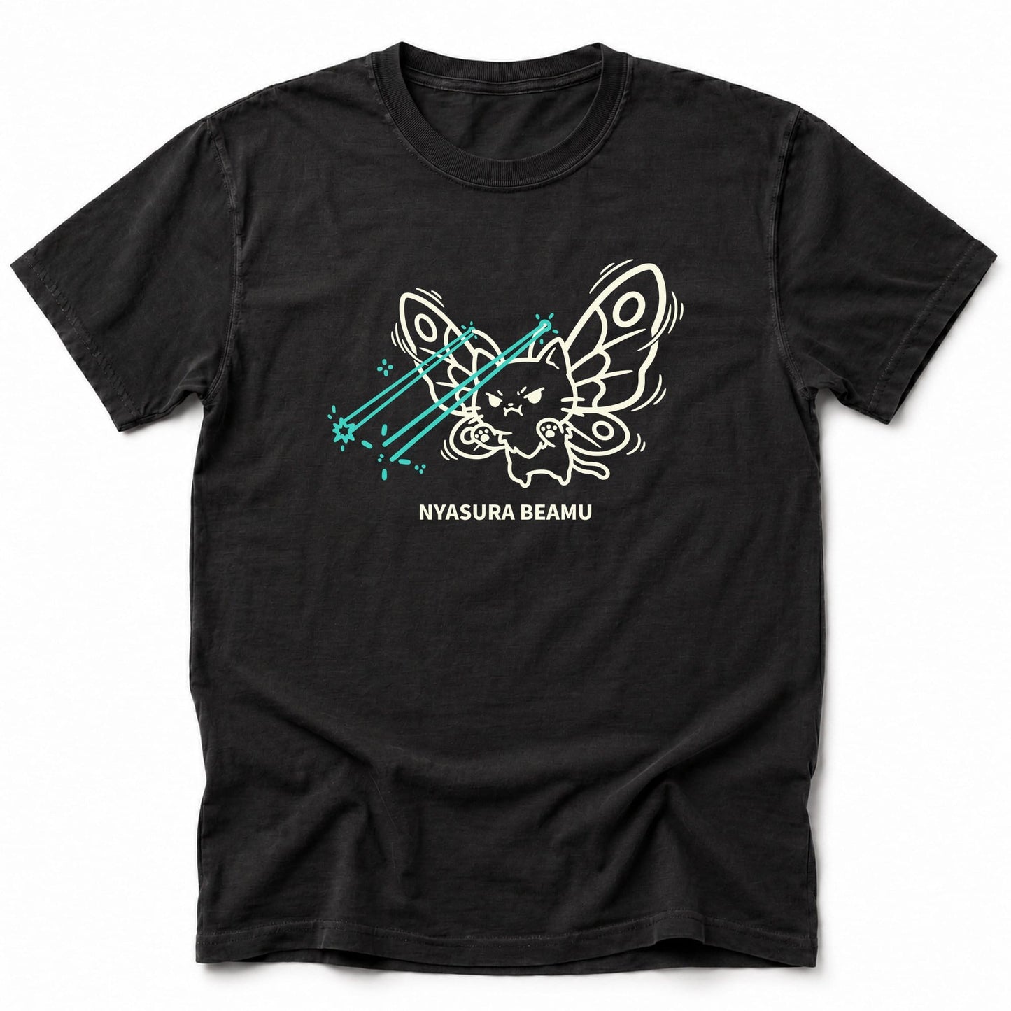 Nyasura Beamu T-Shirt Black / S 28404529098092351521 T-Shirt