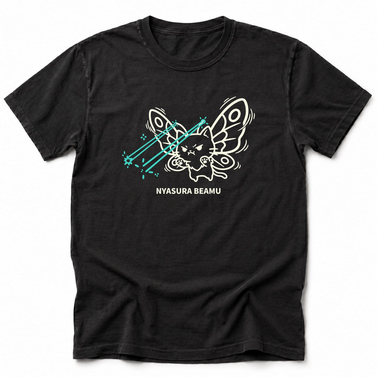 Nyasura Beamu T-Shirt Black / S 28404529098092351521 T-Shirt
