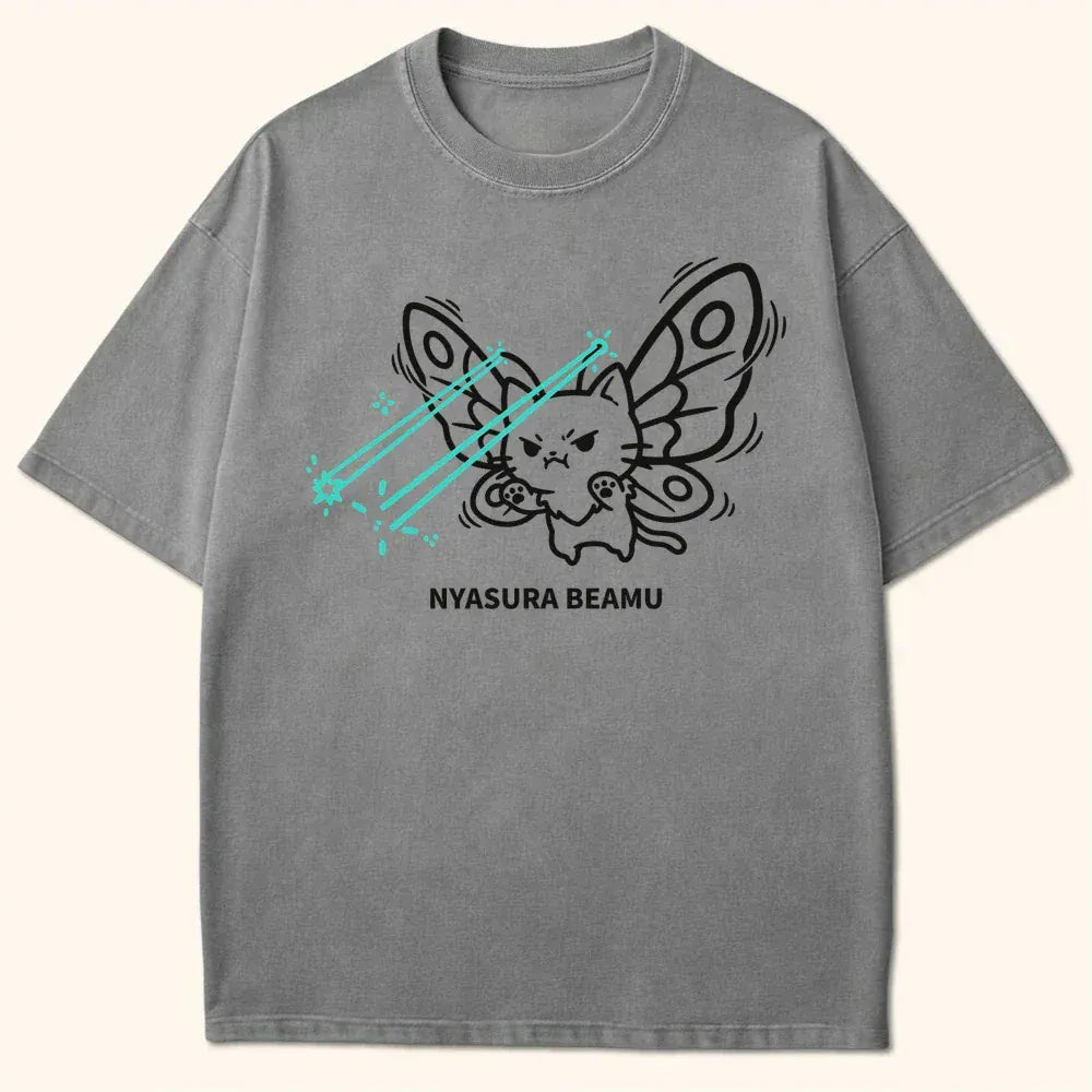 Nyasura Beamu T-Shirt Grey / S 94155514657930493875 T-Shirt