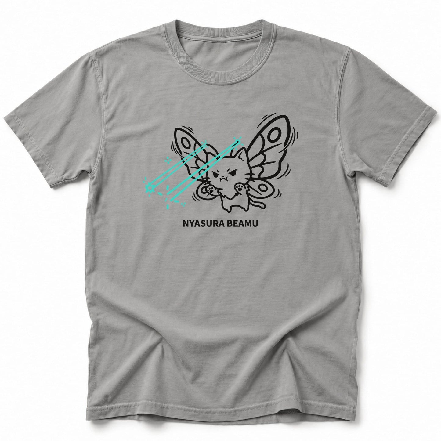 Nyasura Beamu T-Shirt Grey / S 94155514657930493875 T-Shirt