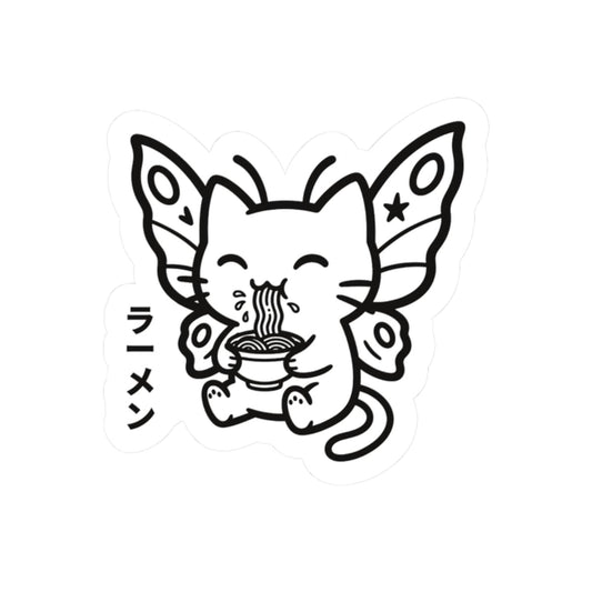 🌸 Nyasura Ramen Time — Mini Sticker (2"x2") 2" × 2" / White 66576148458735661483 Paper products