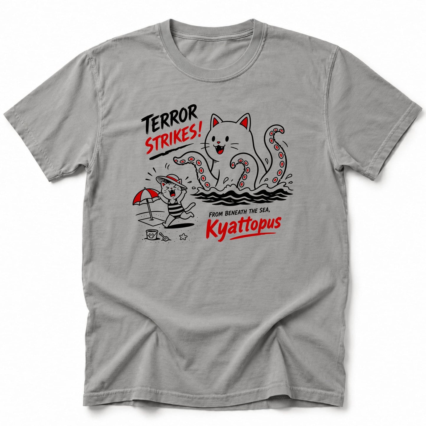 Octo Strike T-Shirt Grey / S 14419429835219573133 T-Shirt