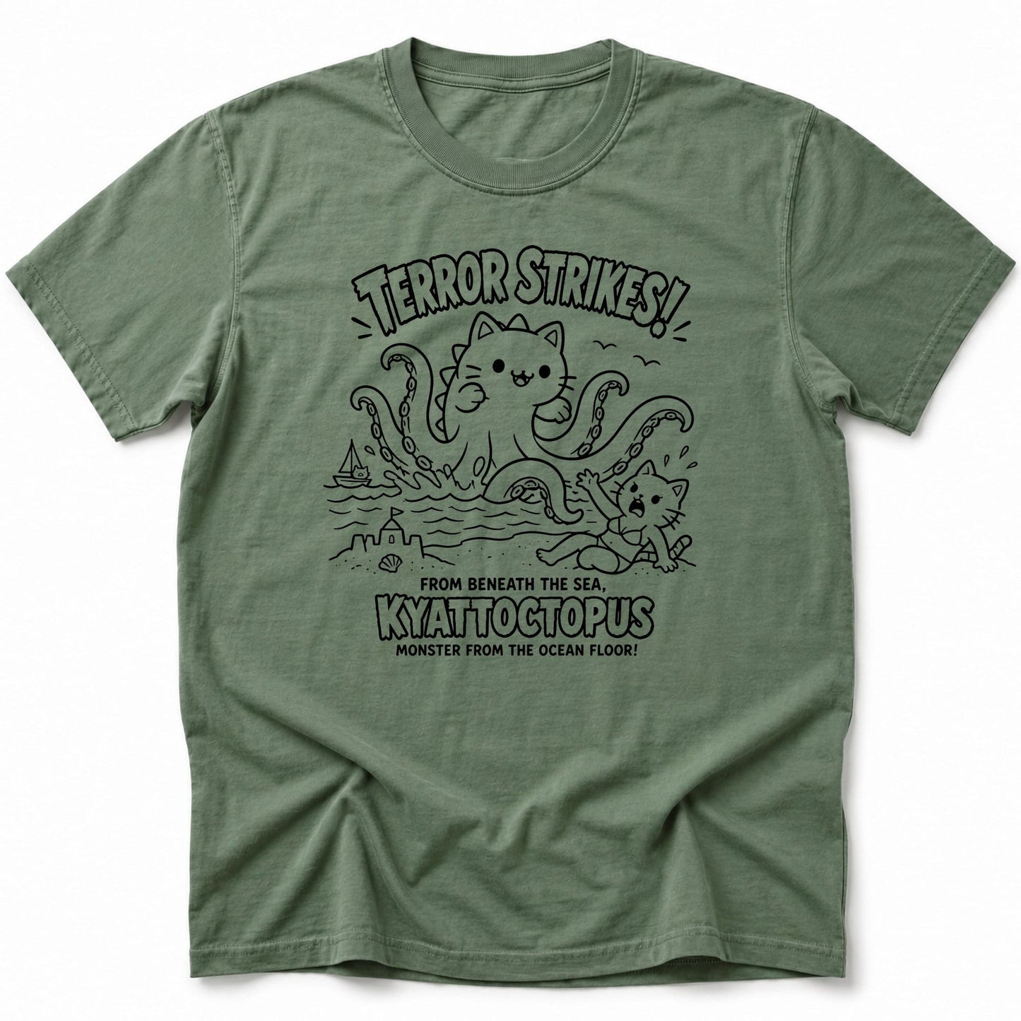 Octo Terror T-Shirt Moss / S 15990666428453411435 T-Shirt