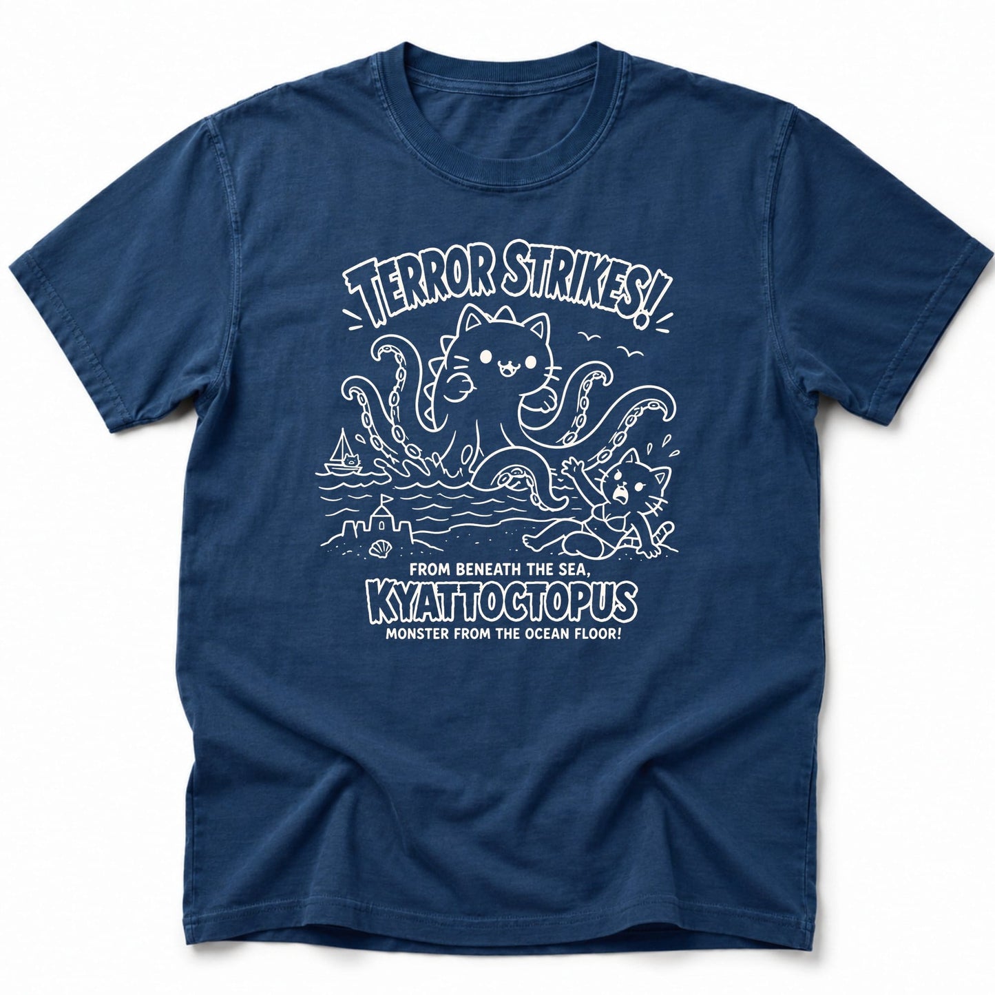 Octo Terror T-Shirt Navy / S 76857518280375182426 T-Shirt