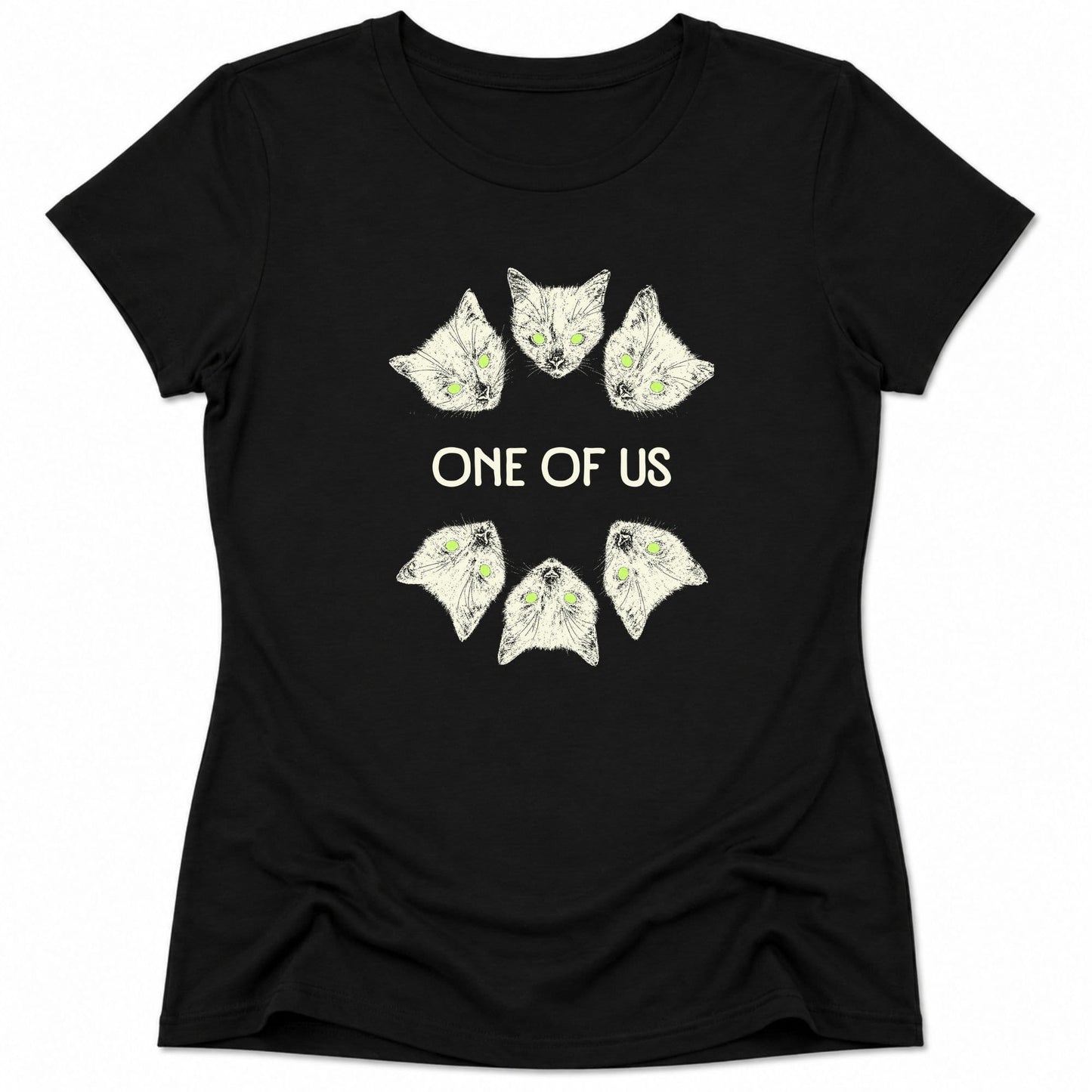 One Of Us Womens Tee S / Black 20408057248634361665 T-Shirt