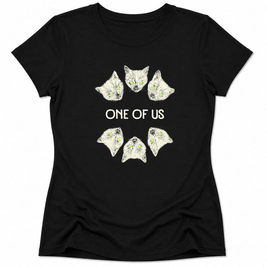 One Of Us Womens Tee S / Black 20408057248634361665 T-Shirt