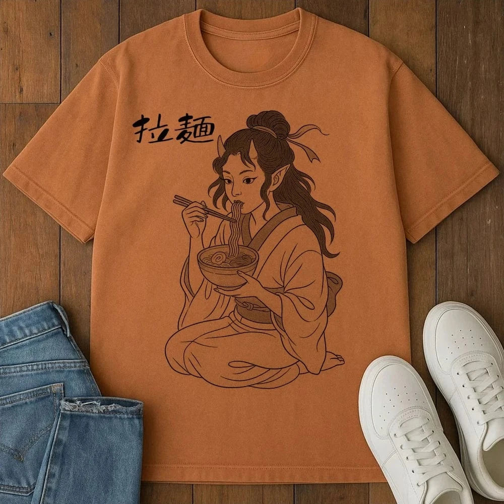 Oni Noodles T-Shirt Yam / S 61318029558884725143 T-Shirt