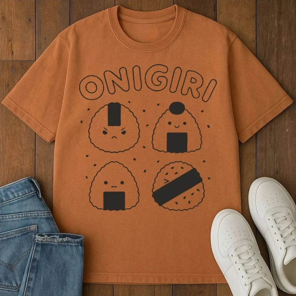 Onigiri Emotions T-Shirt Yam / S 15419153556893824468 T-Shirt
