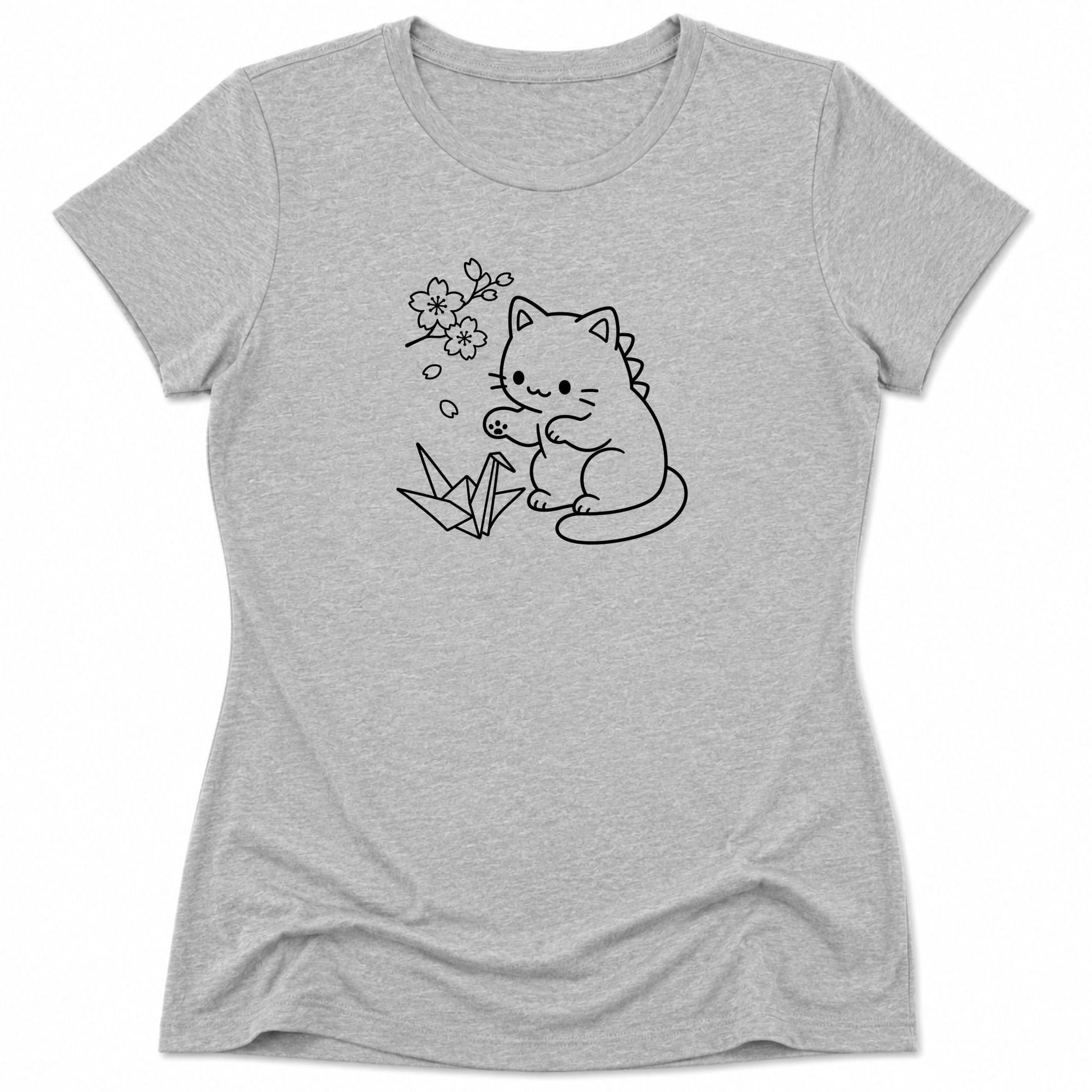 Origami Womens Tee S / Athletic Heather 26908554525466746204 T-Shirt