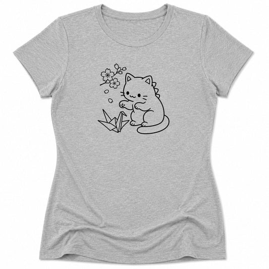 Origami Womens Tee S / Athletic Heather 26908554525466746204 T-Shirt