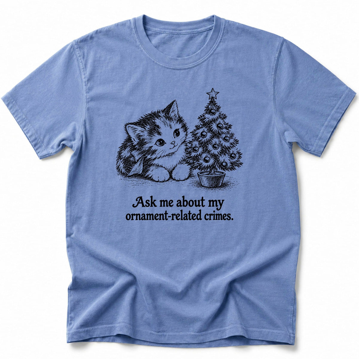 Ornament Crimes T-Shirt Blue Jean / S 30613408809286703371 T-Shirt