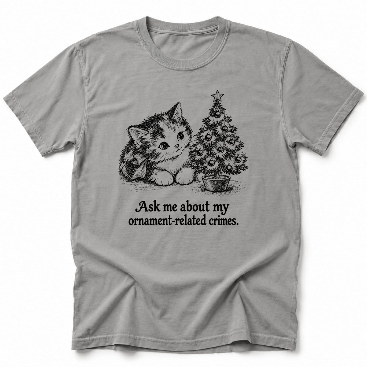 Ornament Crimes T-Shirt Grey / S 20619666611550953996 T-Shirt