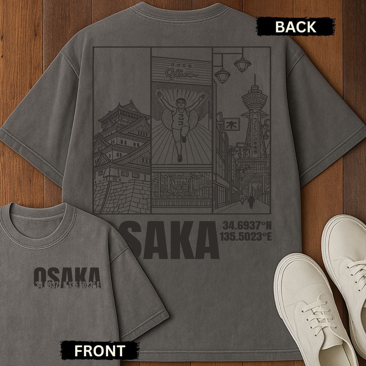 Osaka Coords T-Shirt Grey / S 86962496899419122113 T-Shirt