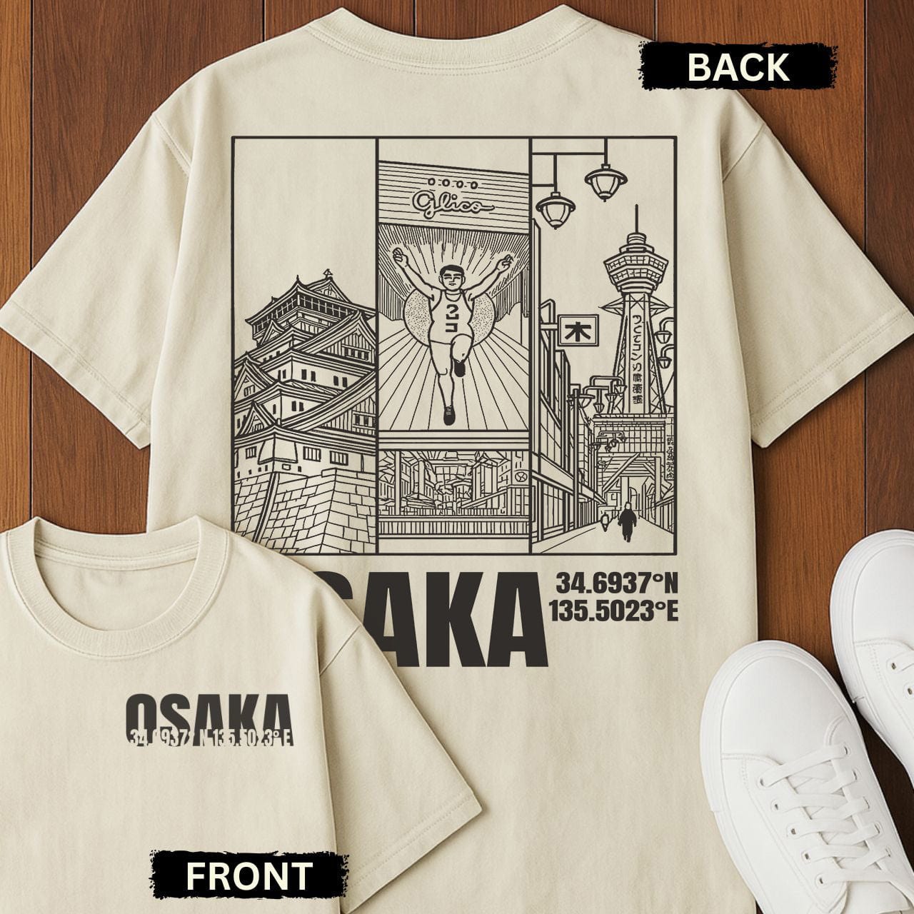 Osaka Coords T-Shirt Ivory / S 29237200275648560515 T-Shirt