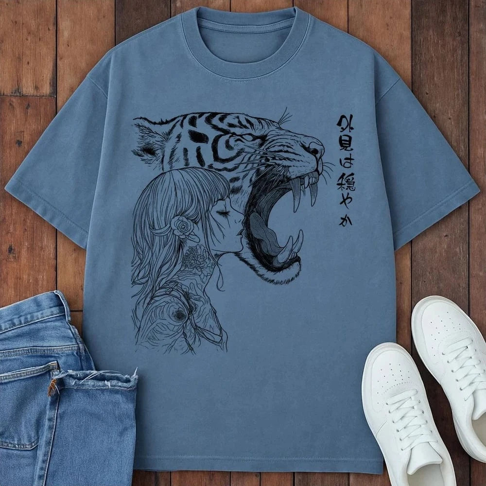 Outward Calm T-Shirt Blue Jean / S 91944337226690866586 T-Shirt