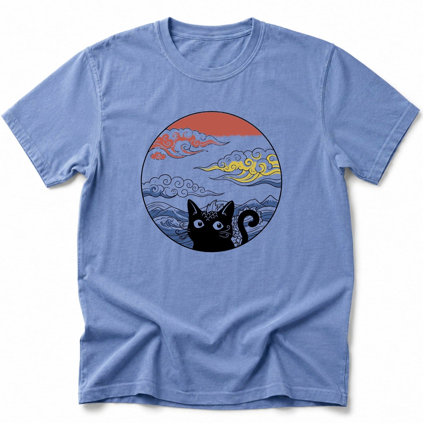 Over The Waves T-Shirt Blue Jean / S 51133876225934592036 T-Shirt