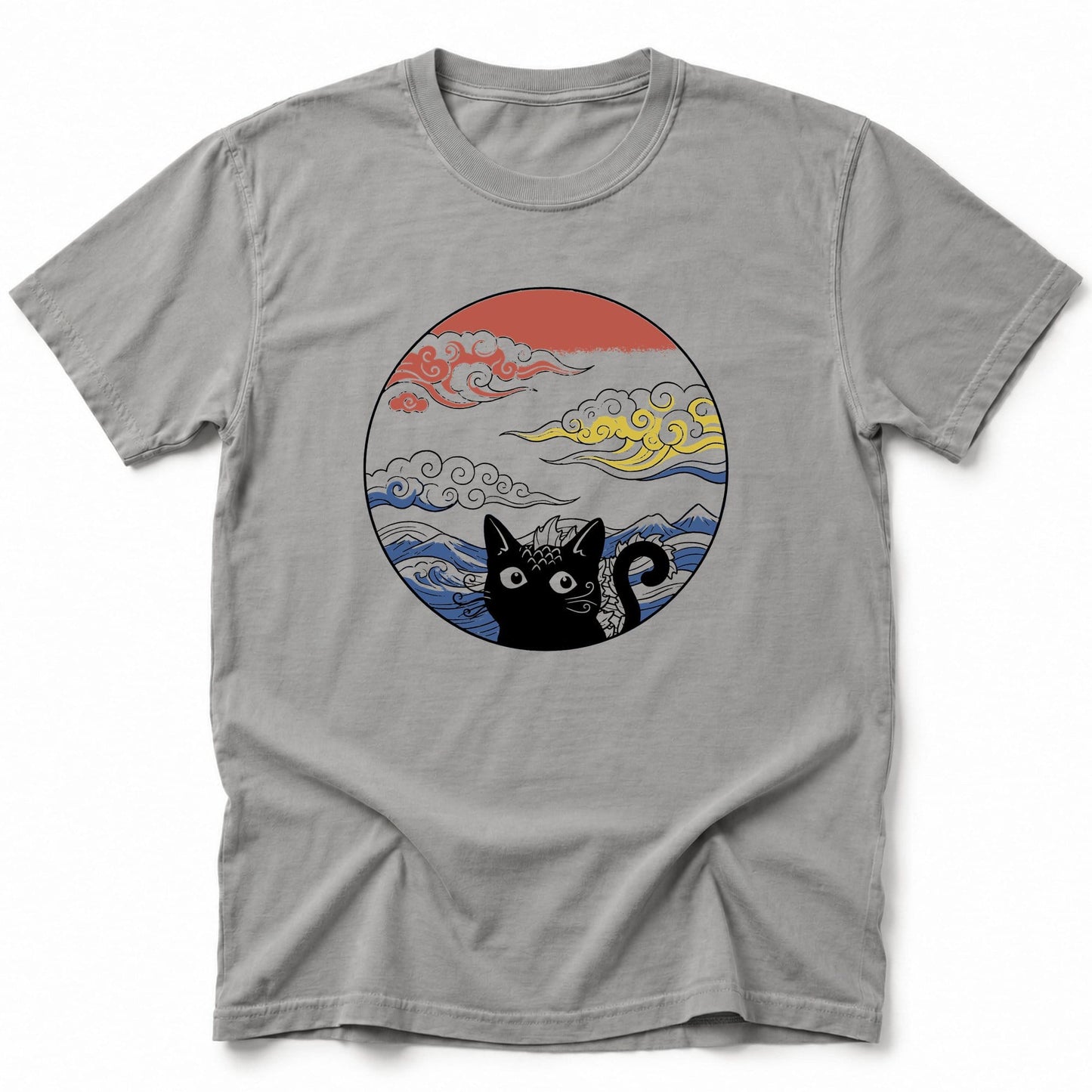 Over The Waves T-Shirt Grey / S 31372582630024727899 T-Shirt
