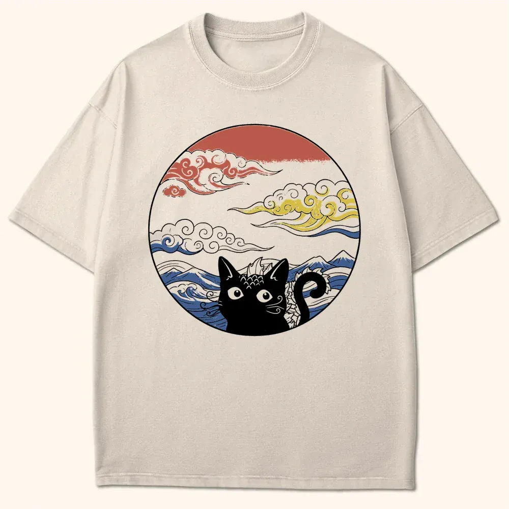 Over The Waves T-Shirt Ivory / S 30761230040121415044 T-Shirt