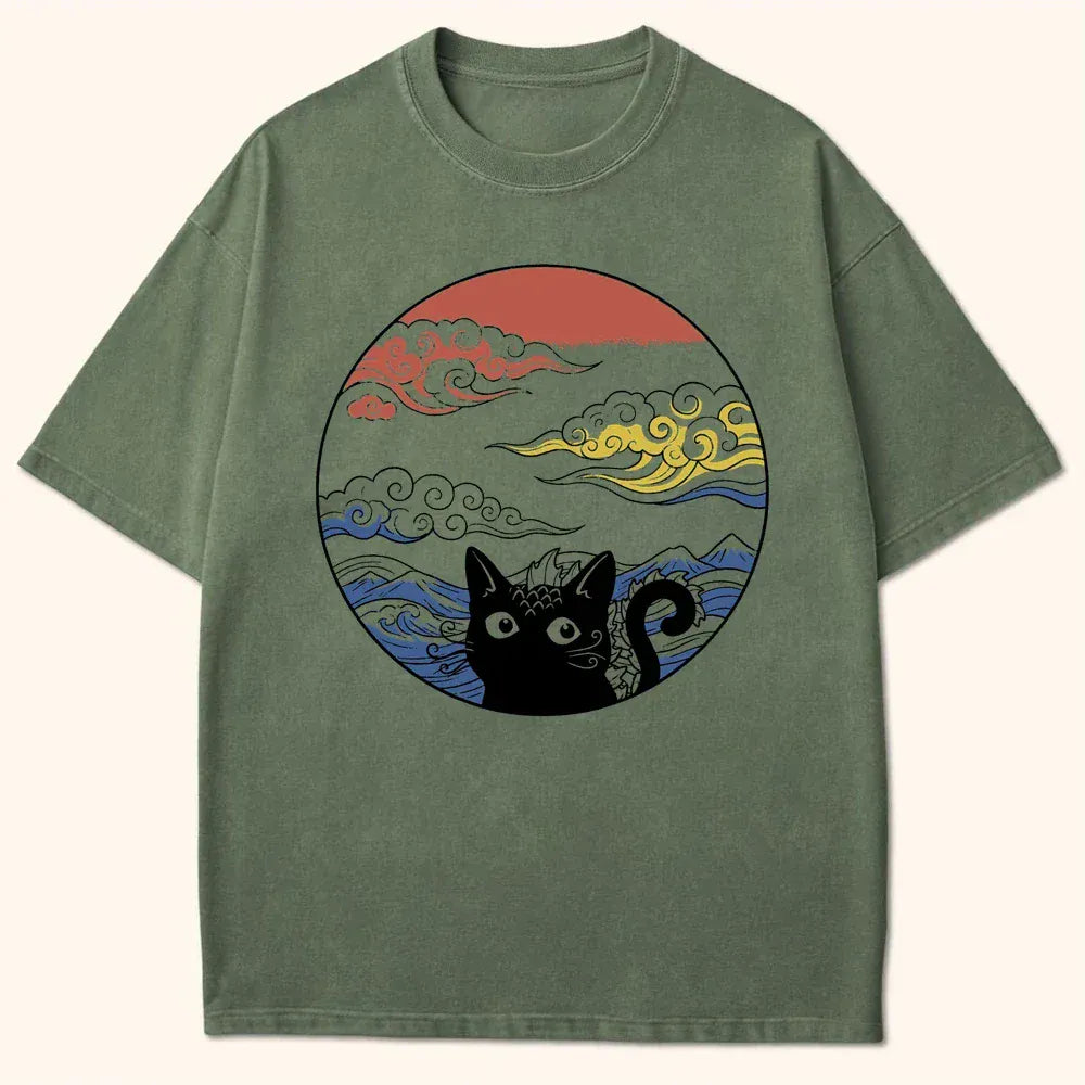 Over The Waves T-Shirt Moss / S 20531981178315520336 T-Shirt