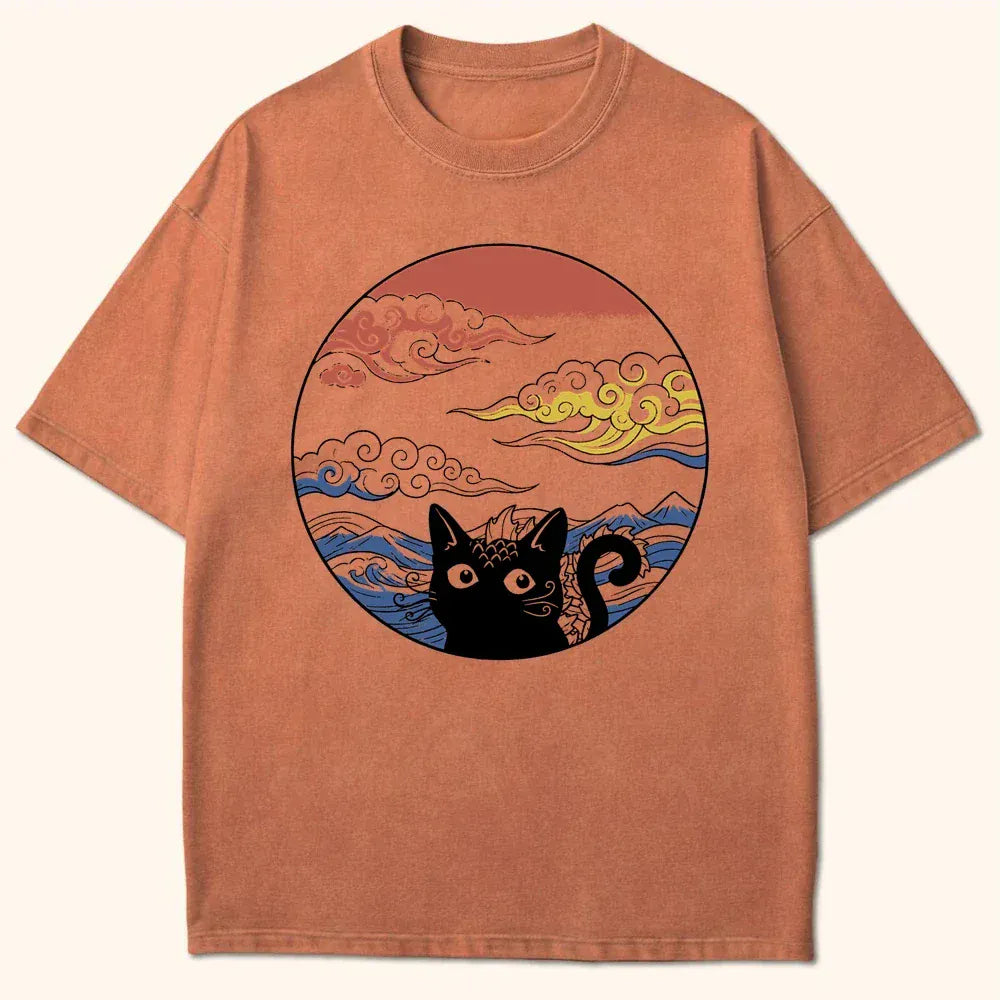 Over The Waves T-Shirt Yam / S 26047980182255255956 T-Shirt