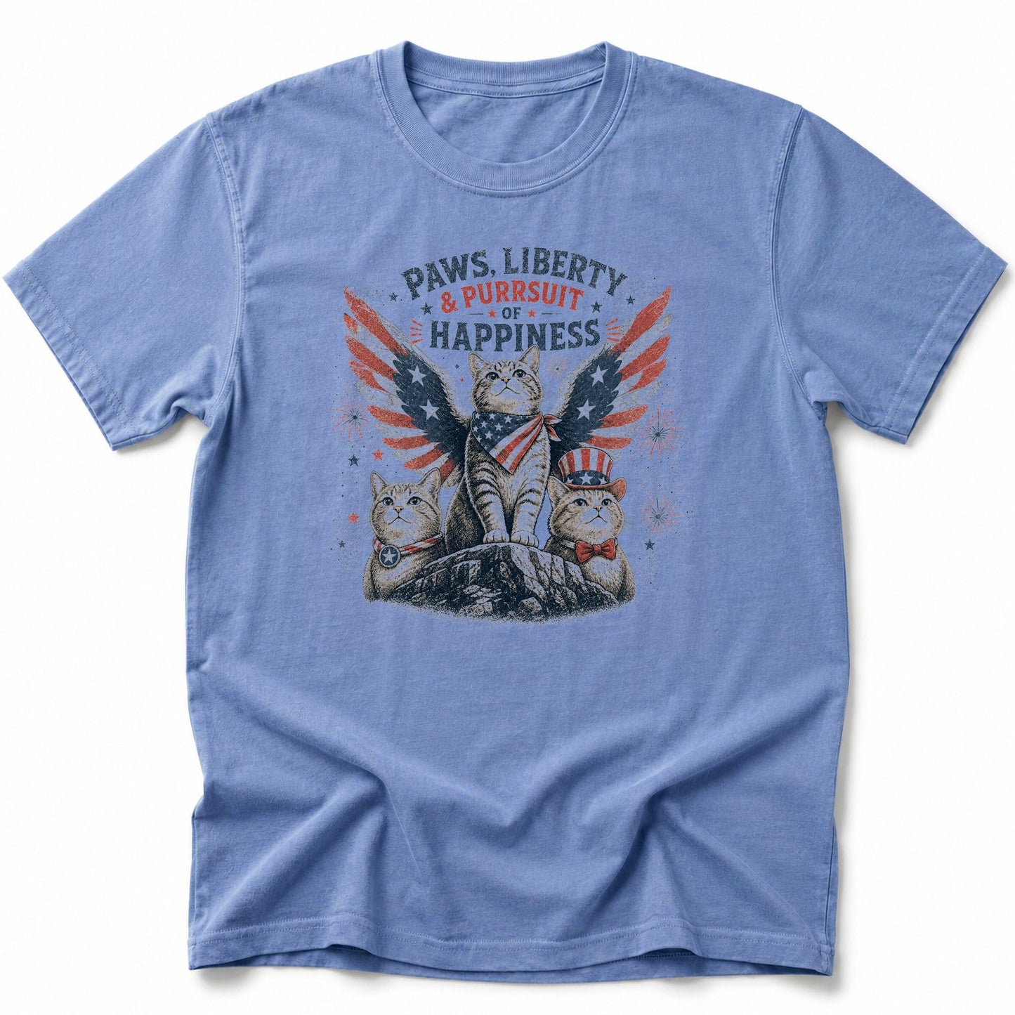 Paws and Liberty T-Shirt Blue Jean / S 33110704037228079567 T-Shirt