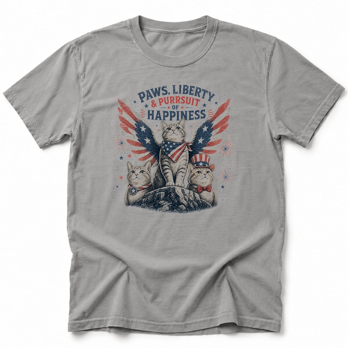 Paws and Liberty T-Shirt Grey / S 97834798899755796899 T-Shirt