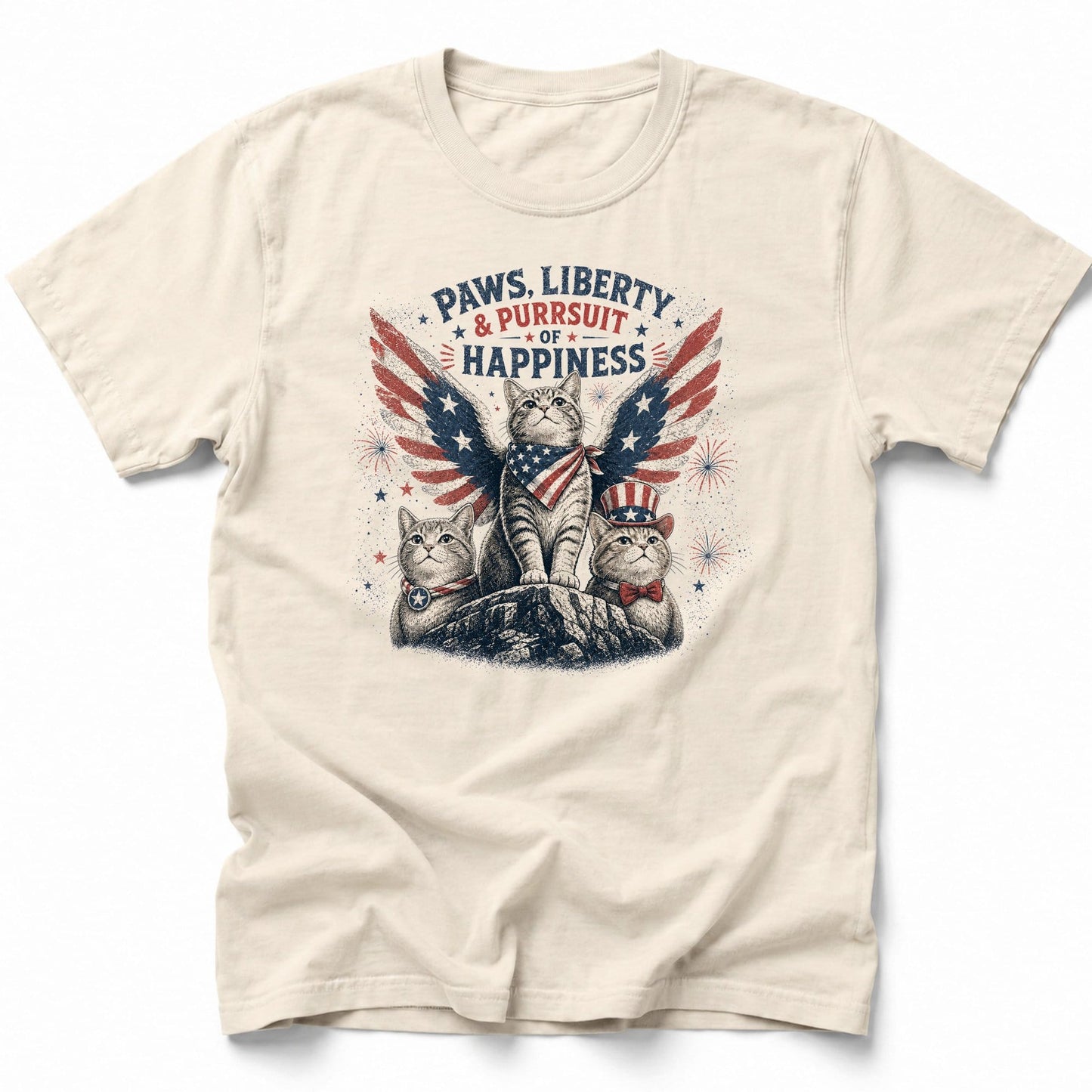 Paws and Liberty T-Shirt Ivory / S 95618498670056636257 T-Shirt