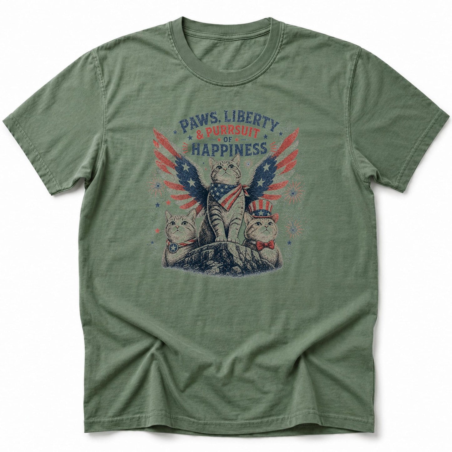 Paws and Liberty T-Shirt Moss / S 62253963734796943485 T-Shirt