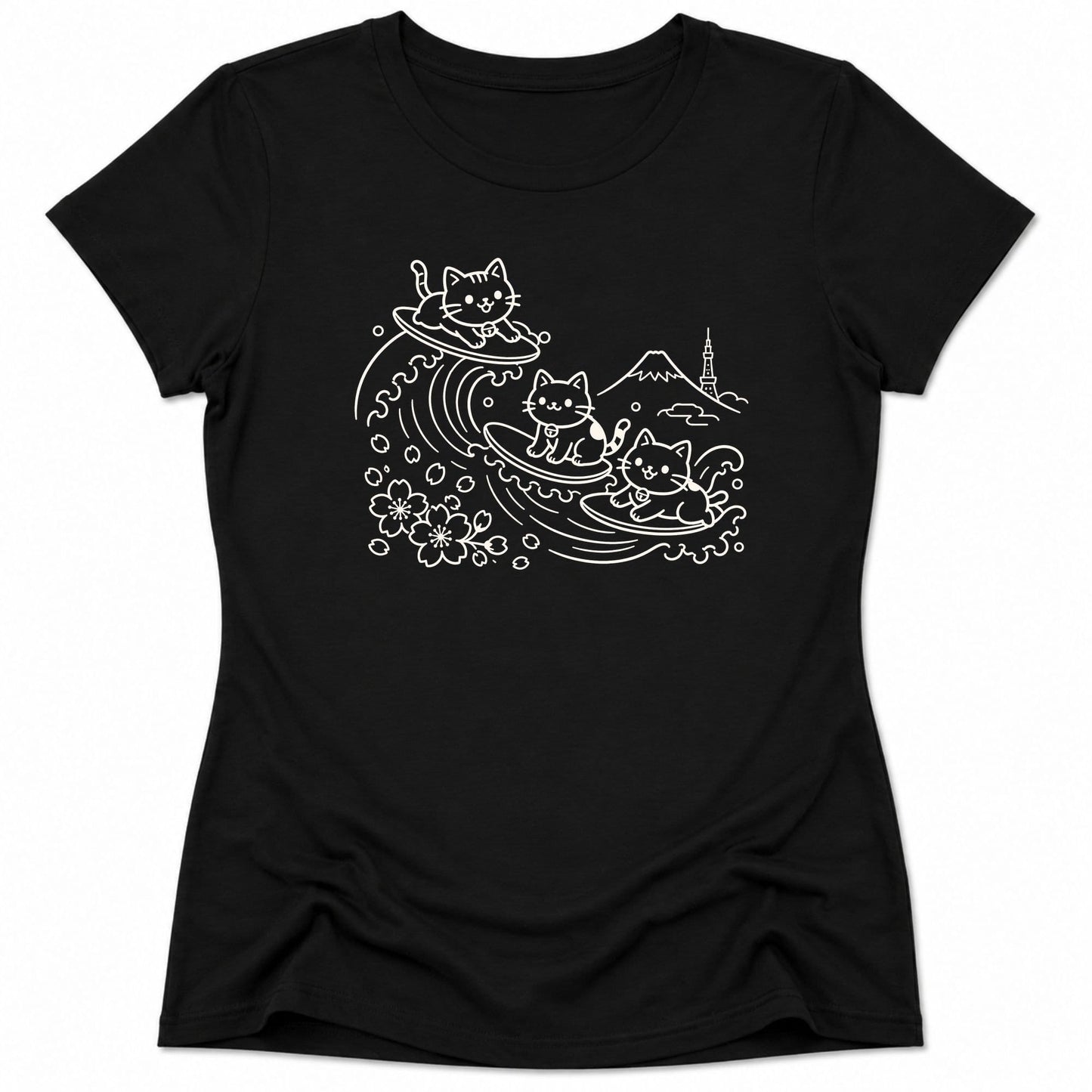Paws Up Womens Tee S / Black 15796938643154854517 T-Shirt