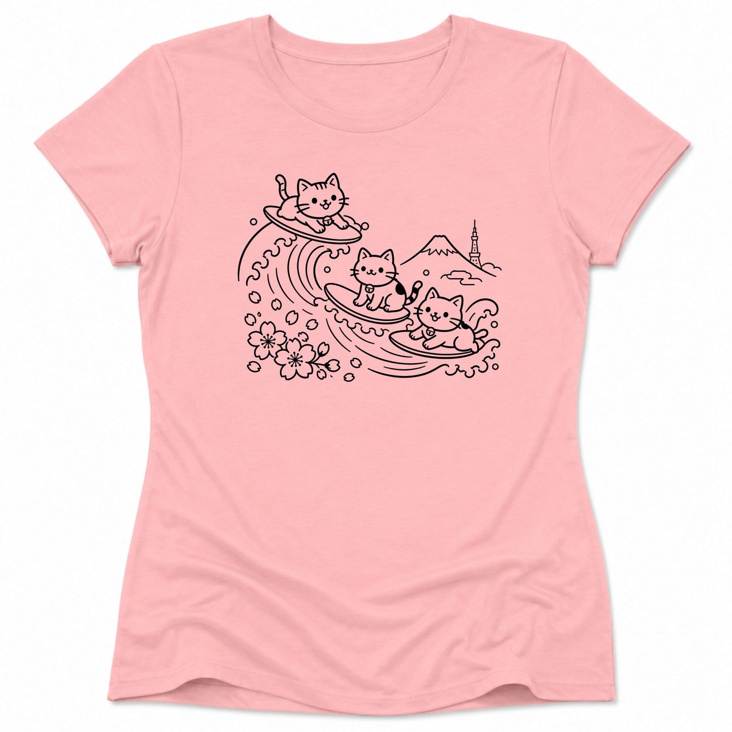 Paws Up Womens Tee S / Pink 16754115047163168892 T-Shirt