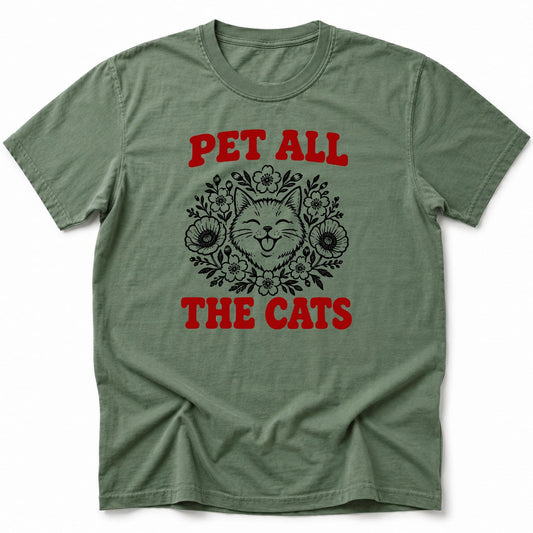 Pet Cats T-Shirt Moss / S 30666584972477034769 T-Shirt