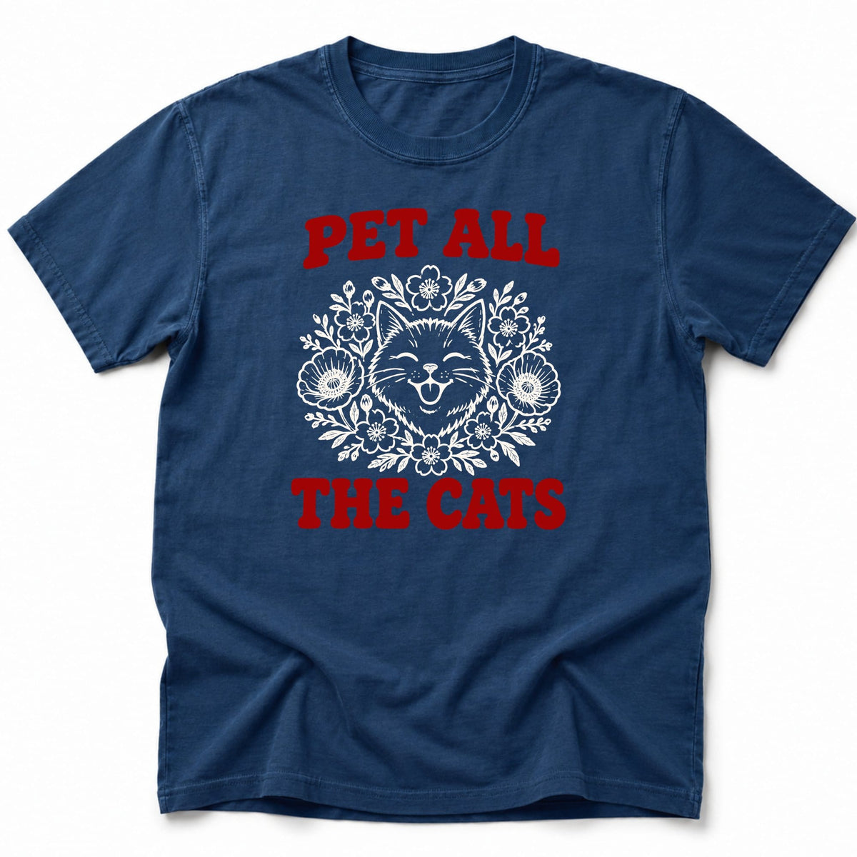 Pet Cats T-Shirt Navy / S 14055834951351306586 T-Shirt