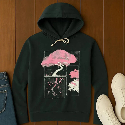 Petals In Frame Hoodie Black / S 43144099515130320875 Hoodie