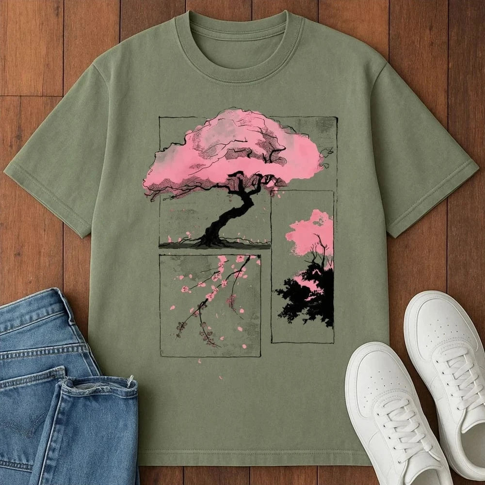 Petals In Frame T-Shirt Moss / S 23774564503762980102 T-Shirt