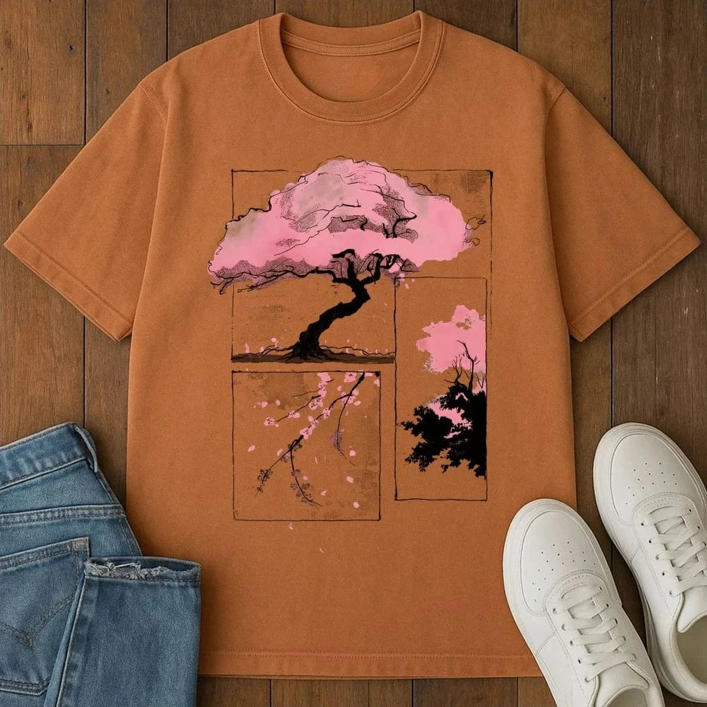 Petals In Frame T-Shirt Yam / S 14461872782007267101 T-Shirt